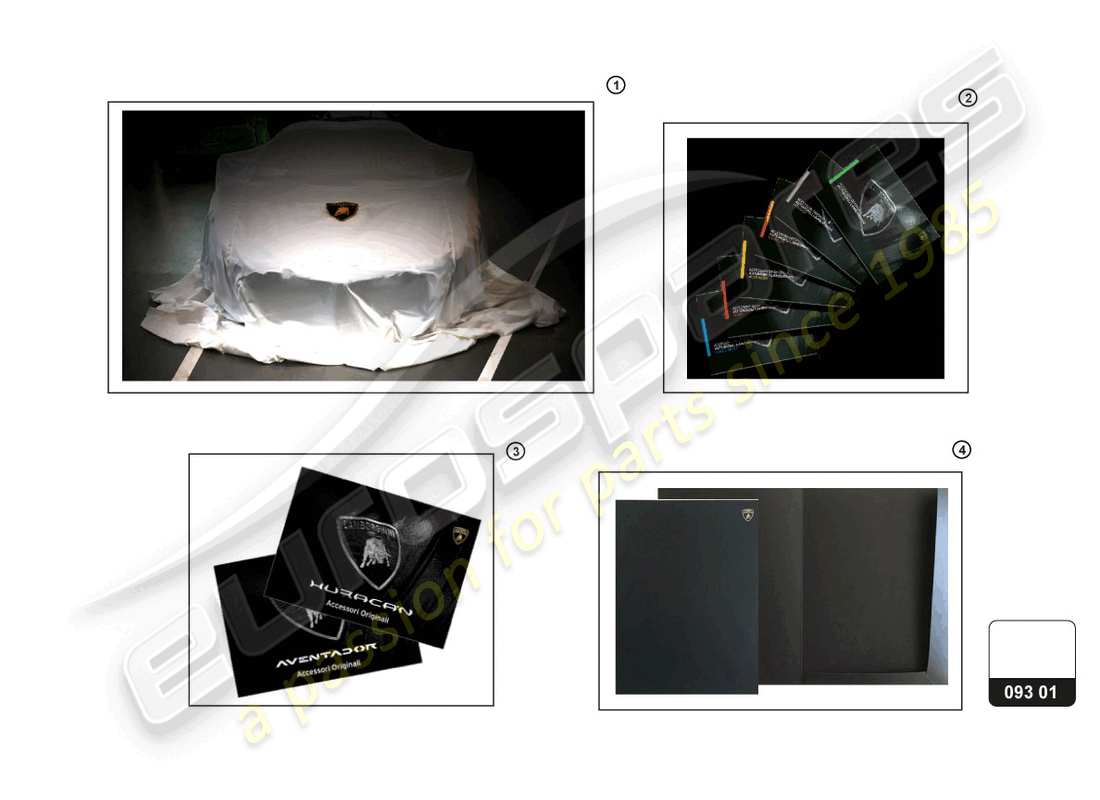 lamborghini huracan sterrato (accessories) matériel auxiliaire schéma des pièces
