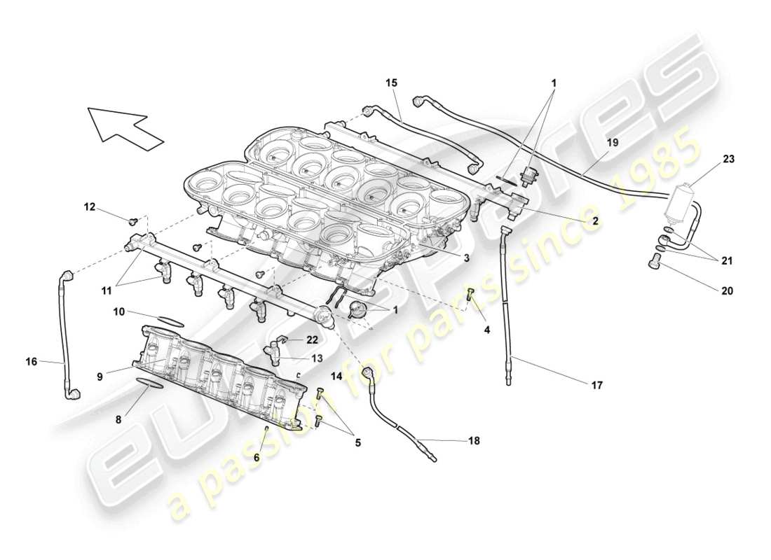 schéma de pièce contenant le numéro de pièce 407201218a