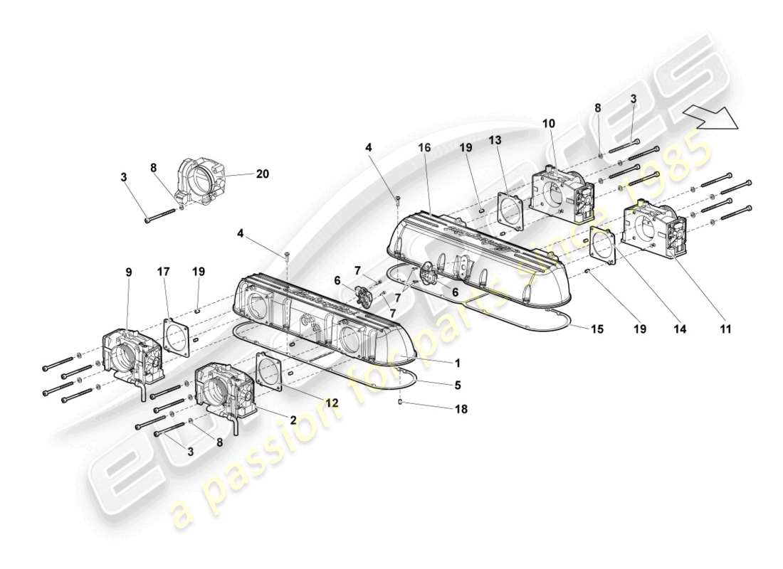 schéma de pièce contenant le numéro de pièce 07m133062