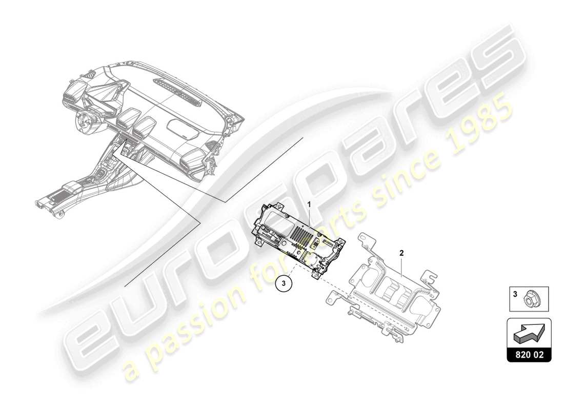 lamborghini sto (2023) unité de commande pour chauffage schéma des pièces