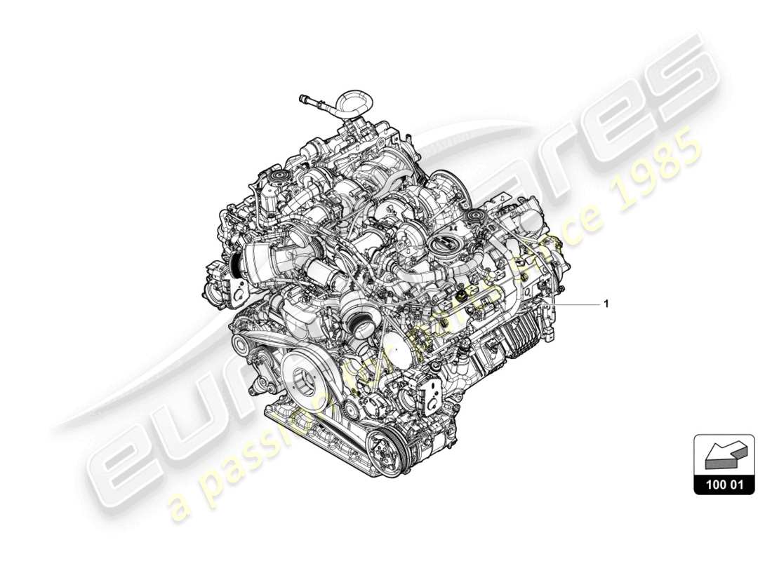 lamborghini urus (2021) schéma des pièces du moteur