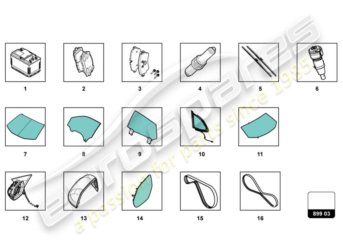 schéma de pièce contenant le numéro de pièce 0p2260849