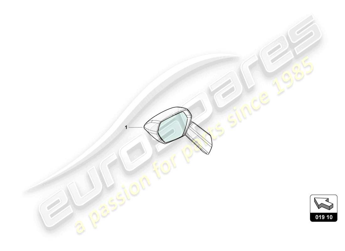 lamborghini huracan sto (accessories) sac pour miroir extérieur schéma des pièces