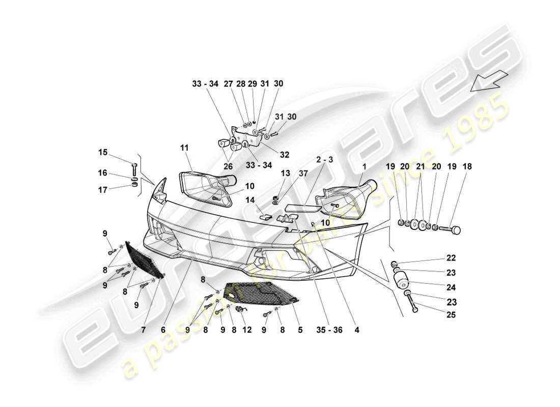 schéma de pièce contenant le numéro de pièce n90107604