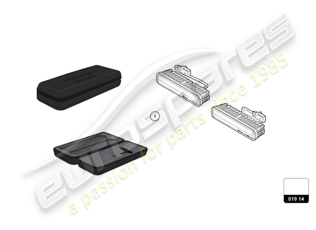 un schéma de pièces du catalogue de pièces lamborghini huracan accessories