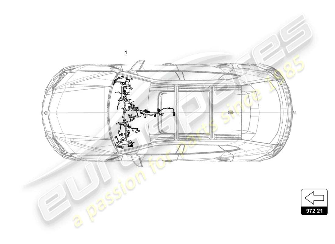 lamborghini urus (2020) jeu de câblage pour tableau de bord schéma des pièces
