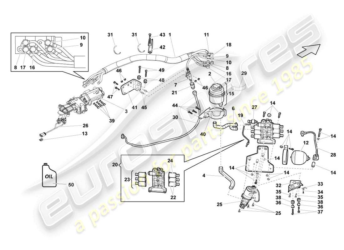 schéma de pièce contenant le numéro de pièce 07l115673a