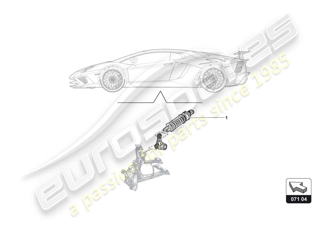 un schéma de pièces du catalogue de pièces lamborghini aventador ultimae roadster (accessories)