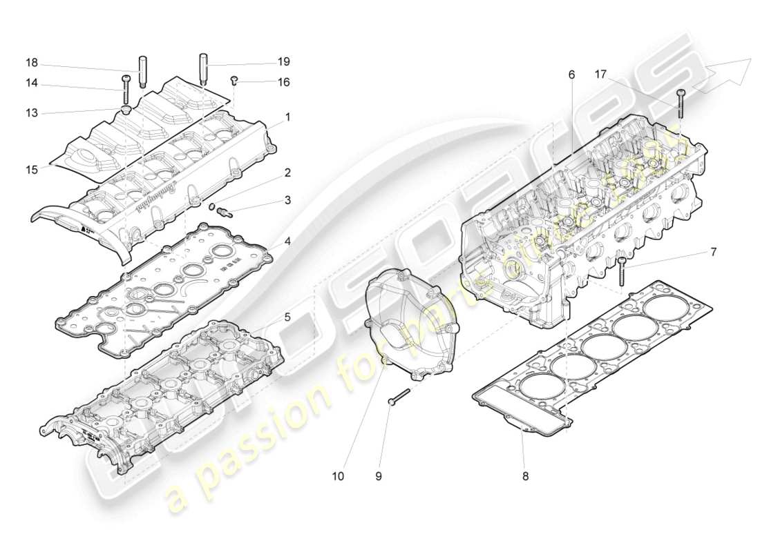 schéma de pièce contenant le numéro de pièce 07l103475f