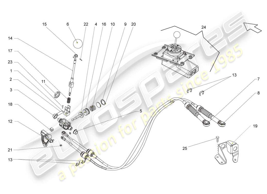 un schéma de pièces du catalogue de pièces lamborghini lp570-4 spyder performante (2012)