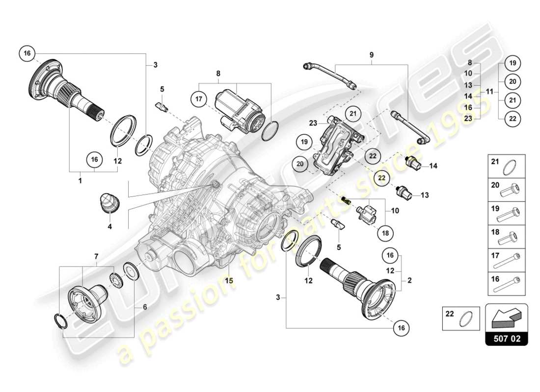 schéma de pièce contenant le numéro de pièce 0d3598081