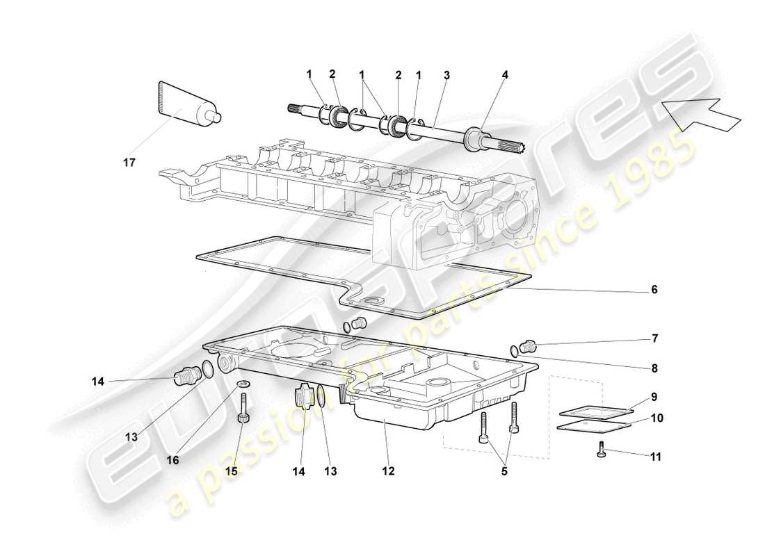 schéma de pièce contenant le numéro de pièce 07m103610