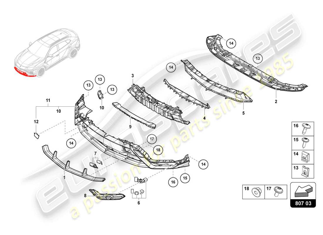 schéma de pièce contenant le numéro de pièce 4ml807017