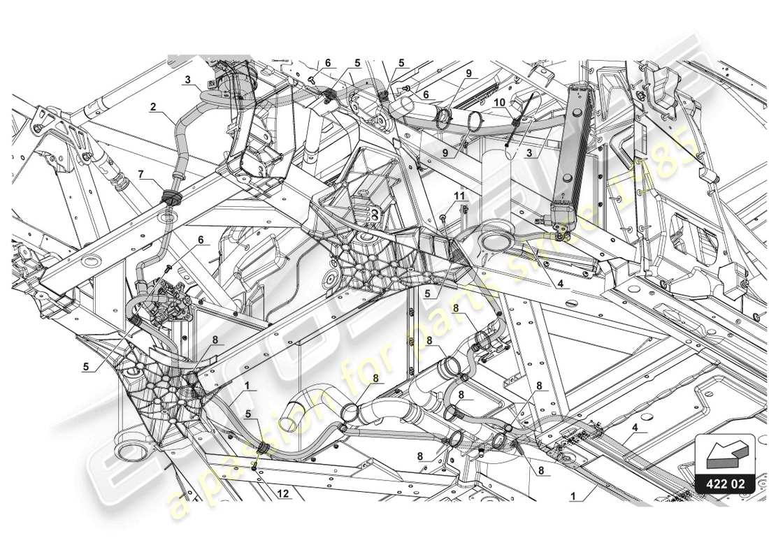 schéma de pièce contenant le numéro de pièce 4a0820199