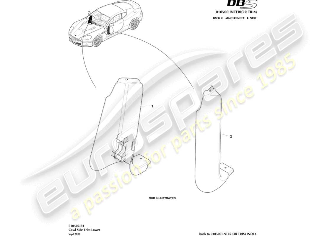 schéma de pièce contenant le numéro de pièce 8d33-02348-baw