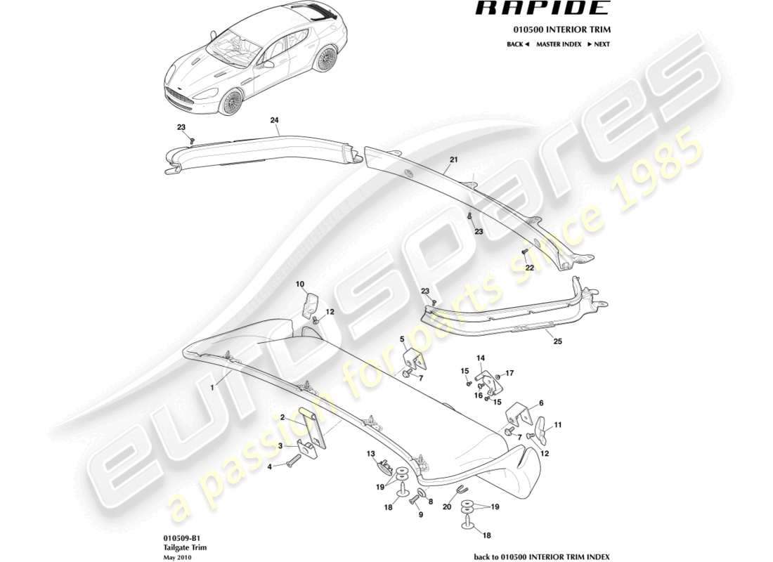 schéma de pièce contenant le numéro de pièce ad43-fg0210-aa