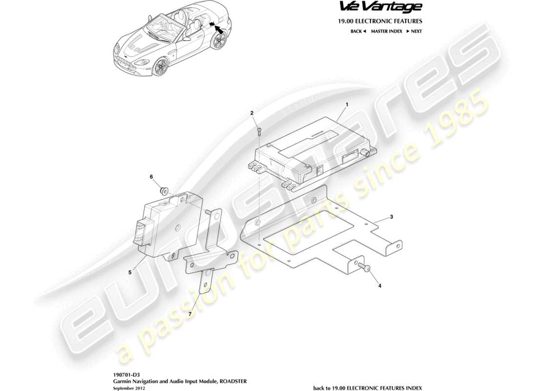 schéma de pièce contenant le numéro de pièce cg33-19a164-aa