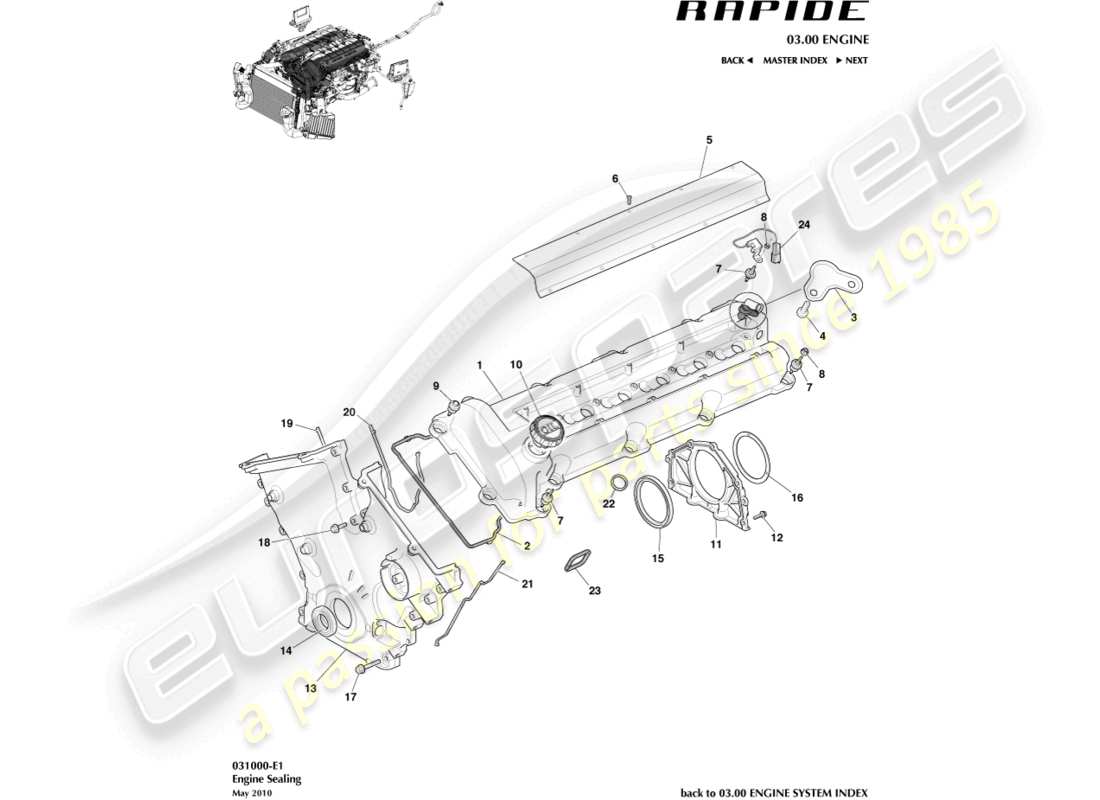 schéma de pièce contenant le numéro de pièce 8g43-6d080-aa