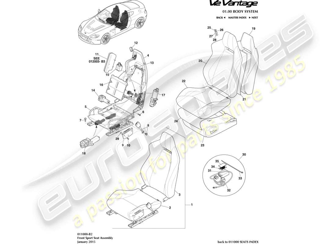 schéma de pièce contenant le numéro de pièce w500224-s303