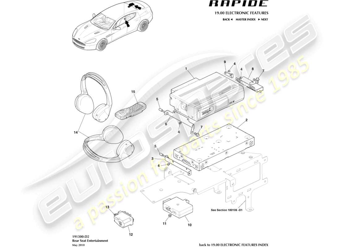 schéma de pièce contenant le numéro de pièce ad43-19g292-aa