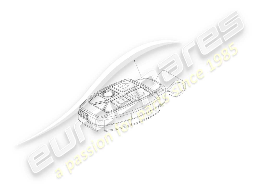 aston martin v8 vantage (2005) transmetteur, diagramme de pièces rke