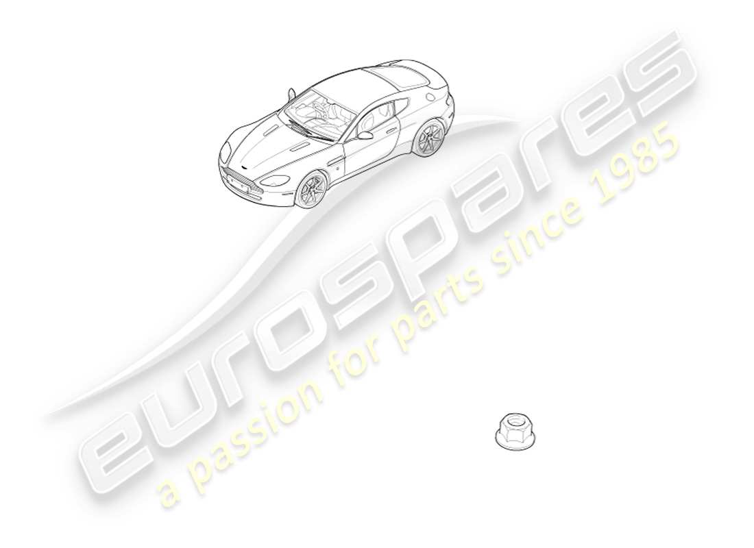 aston martin v8 vantage (2007) schéma des pièces des goujons et écrous de terre