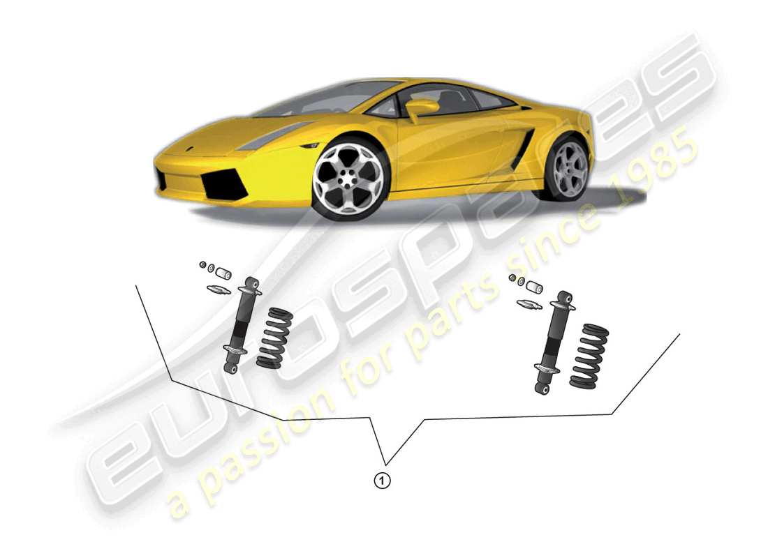 lamborghini gallardo coupe (accessories) kit de rénovation schéma des pièces