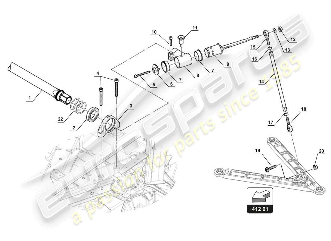 schéma de pièce contenant le numéro de pièce n10618601