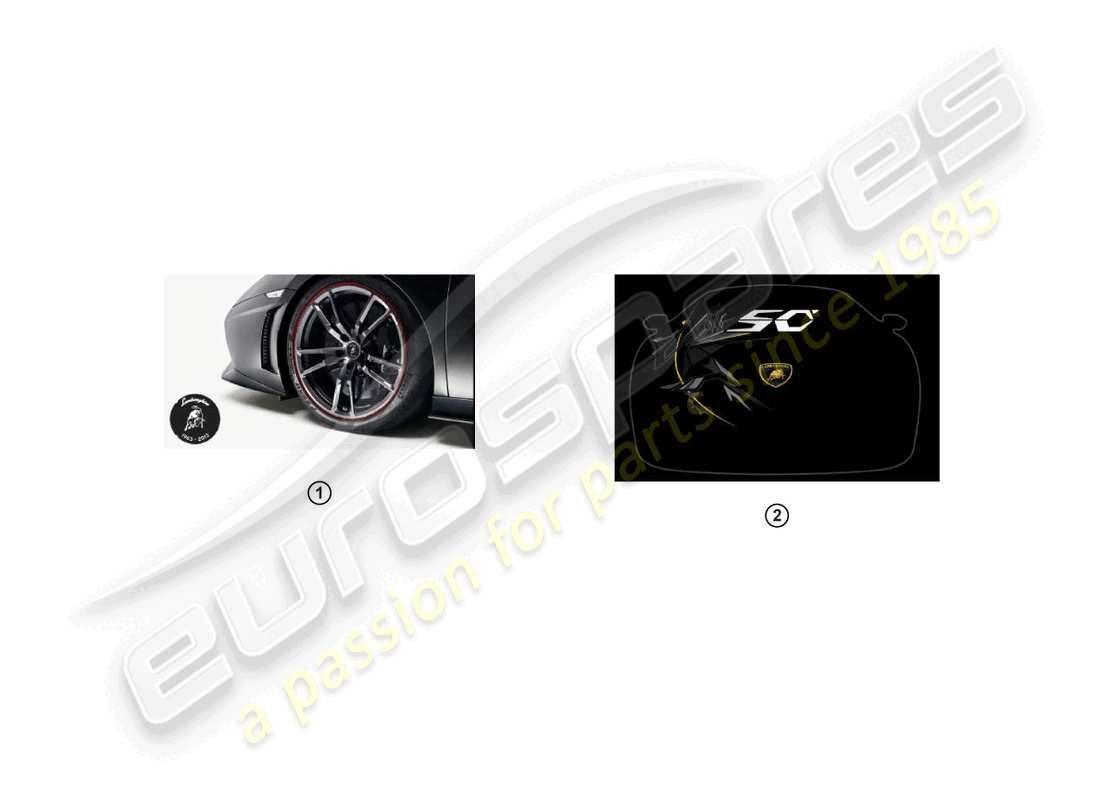 lamborghini lp570-4 spyder performante (accessories) kit de rénovation schéma des pièces
