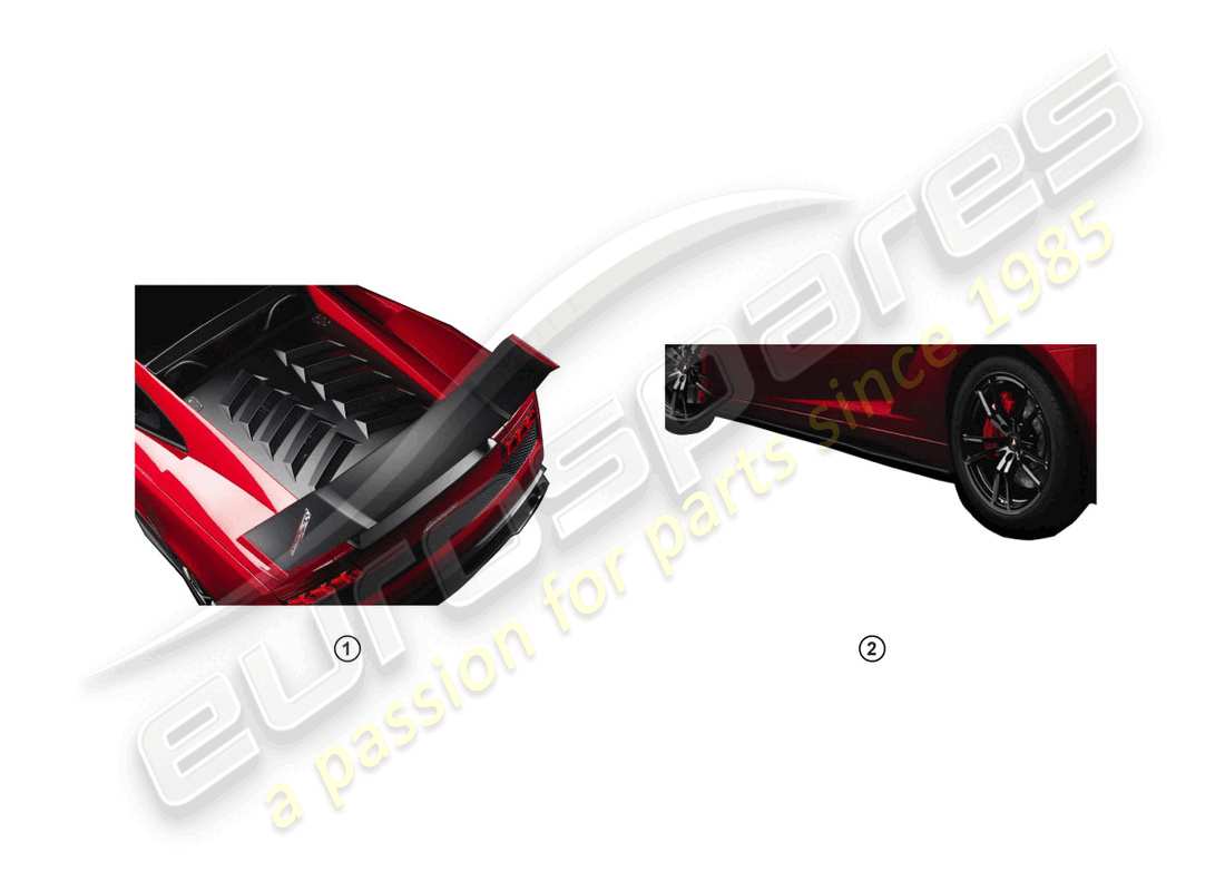 lamborghini lp570-4 sl (accessories) kit de rénovation schéma des pièces