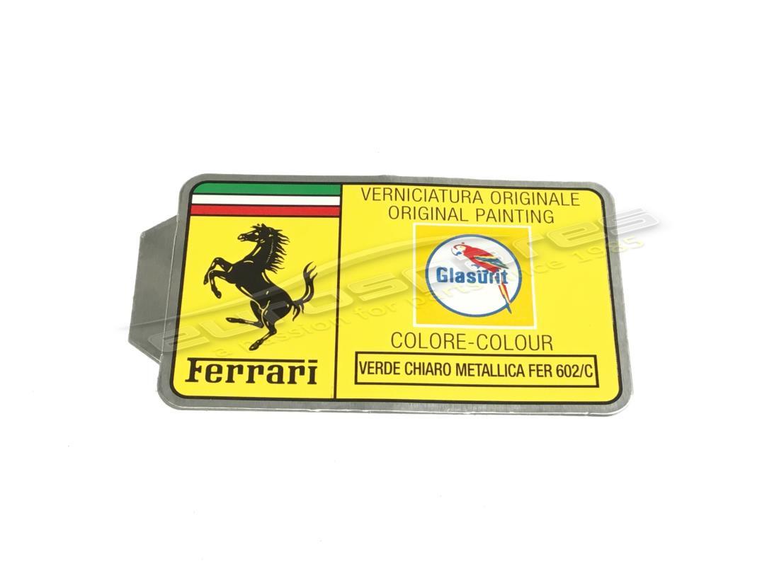 nouvelle étiquette de peinture glasurit ferrari. numéro de pièce mc361516 (1)
