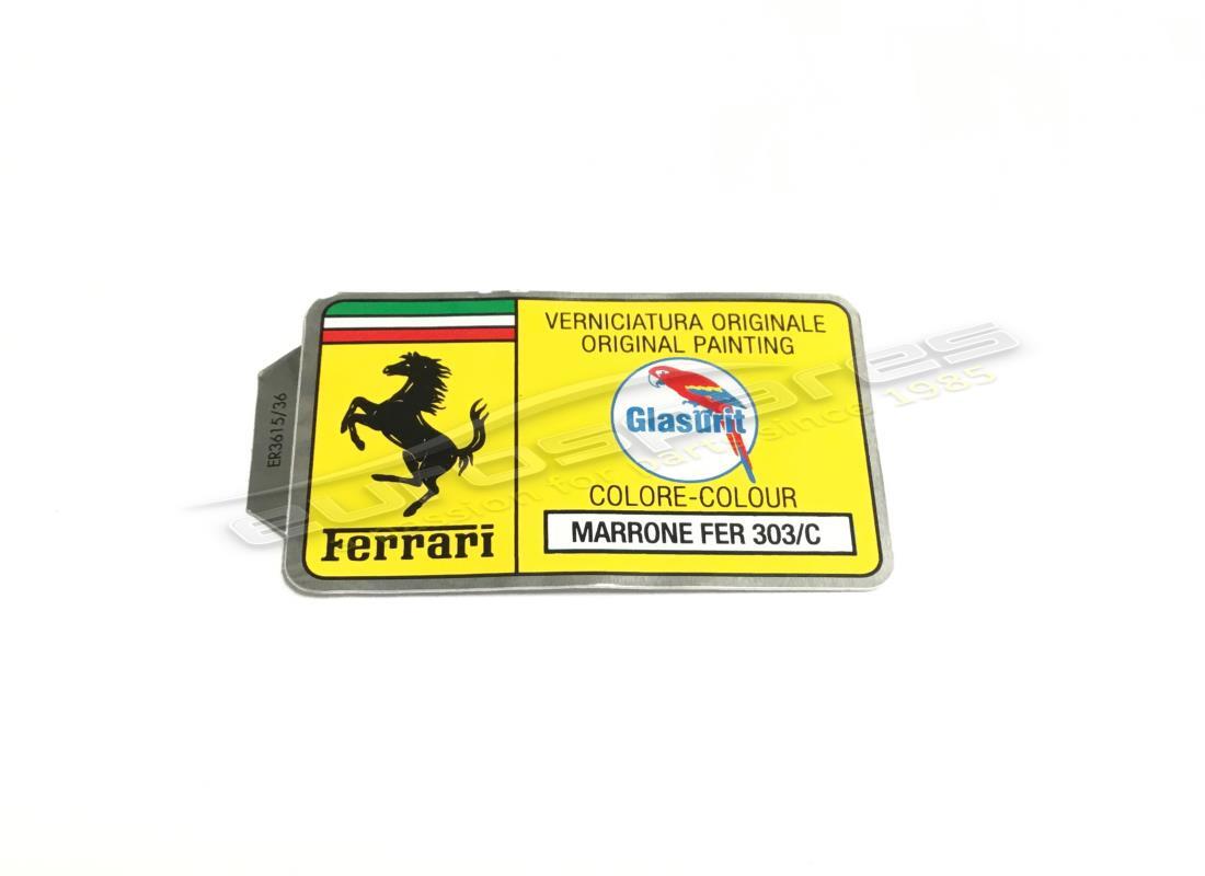 nouvel autocollant ferrari code de peinture glasurit (cercle). numéro de pièce er361536 (1)