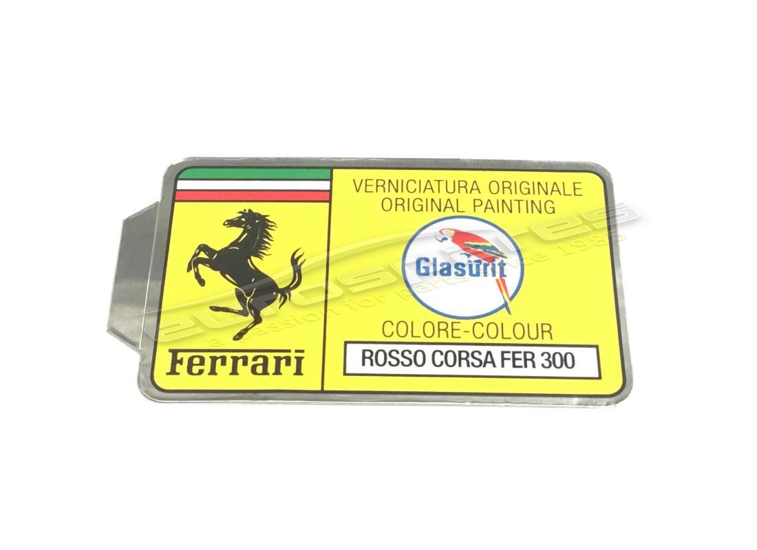 nouvel autocollant ferrari code de peinture glasurit (cercle). numéro de pièce er361550 (1)