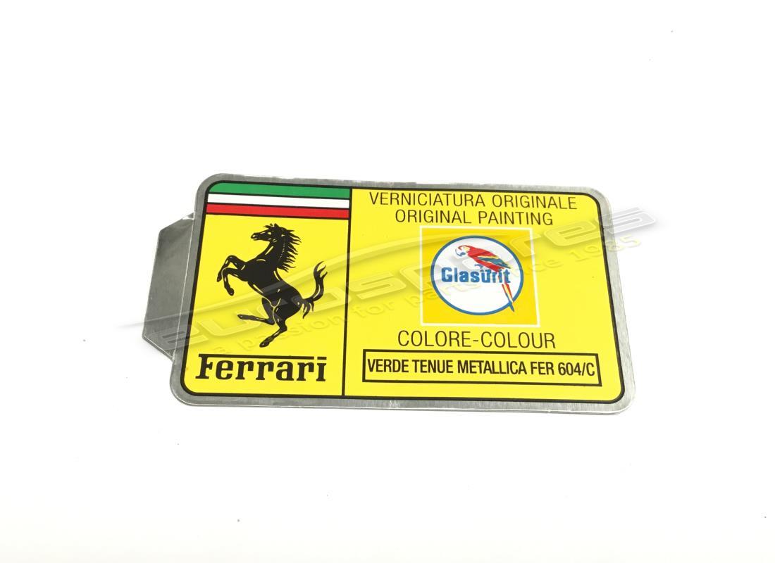 nouvelle étiquette de peinture glasurit ferrari. numéro de pièce mc361515 (1)