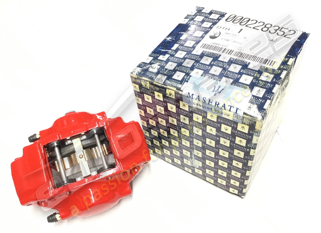 étriers de frein arrière droit neufs maserati, rouges. numéro de pièce 228352 (1)
