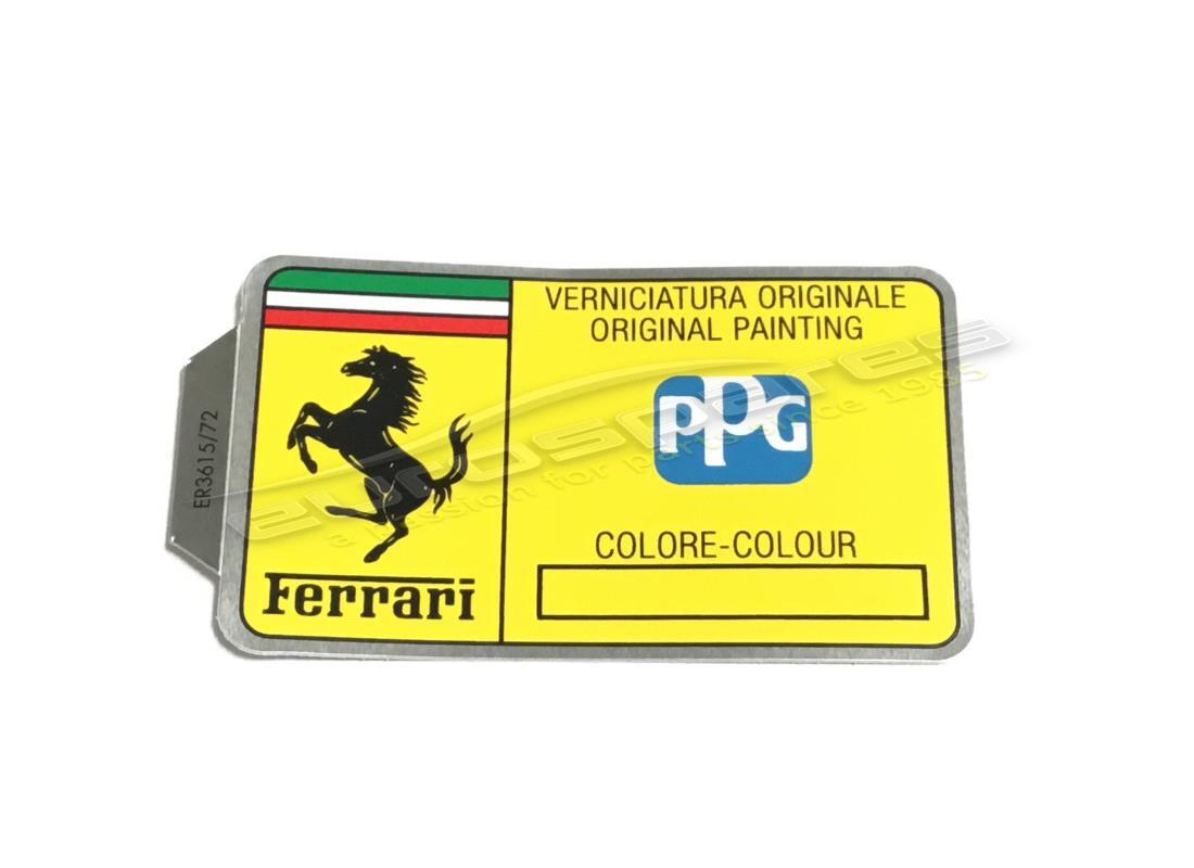 nouvel autocollant de code de peinture ferrari ppg. numéro de pièce er361572 (1)
