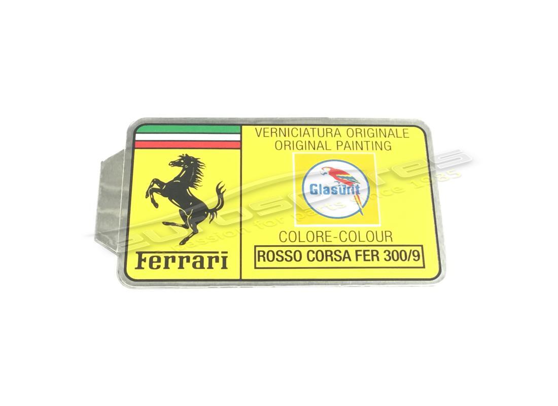 nouvelle étiquette de peinture glasurit ferrari. numéro de pièce mc36151 (1)