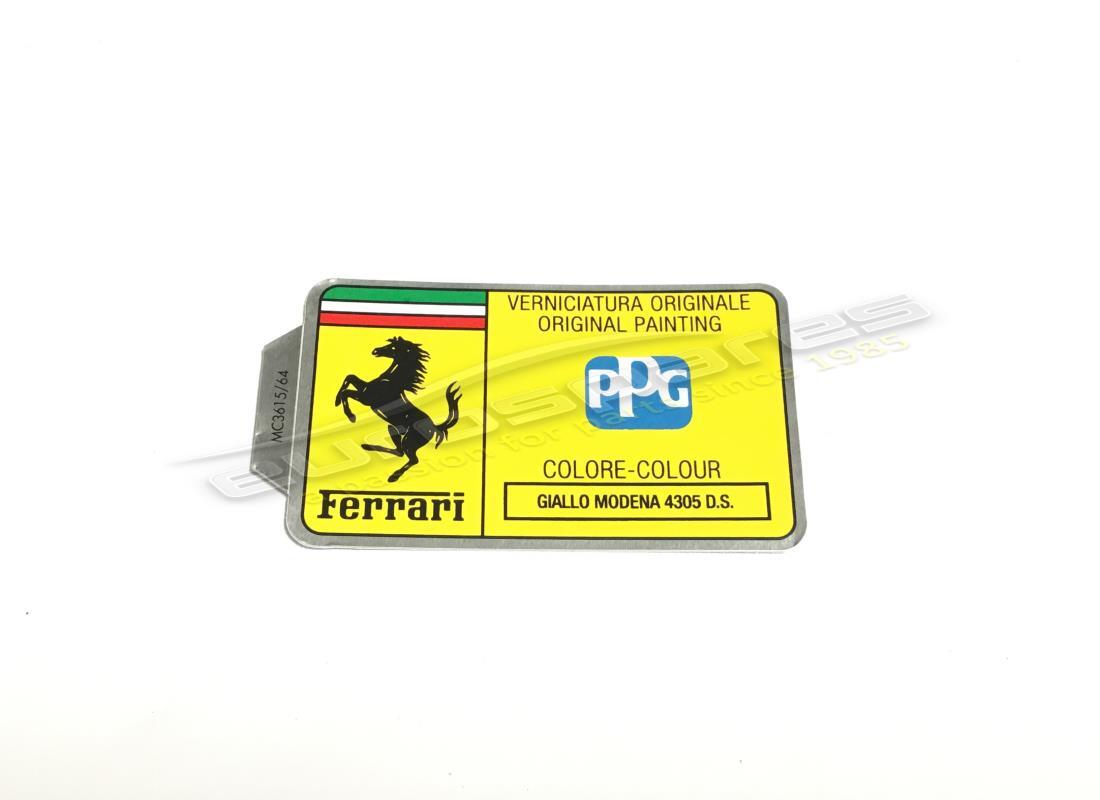 nouvelle étiquette de peinture ppg ferrari. numéro de pièce mc361564 (1)