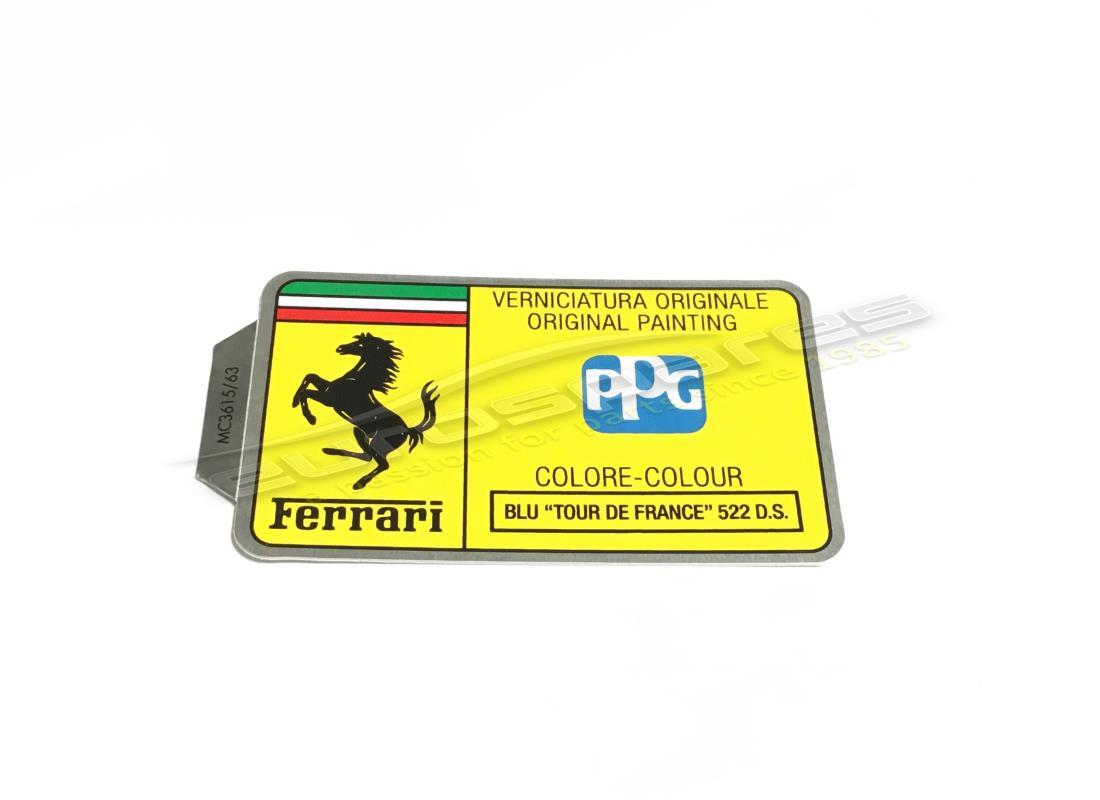 nouvelle étiquette de peinture ppg ferrari. numéro de pièce mc361563 (1)