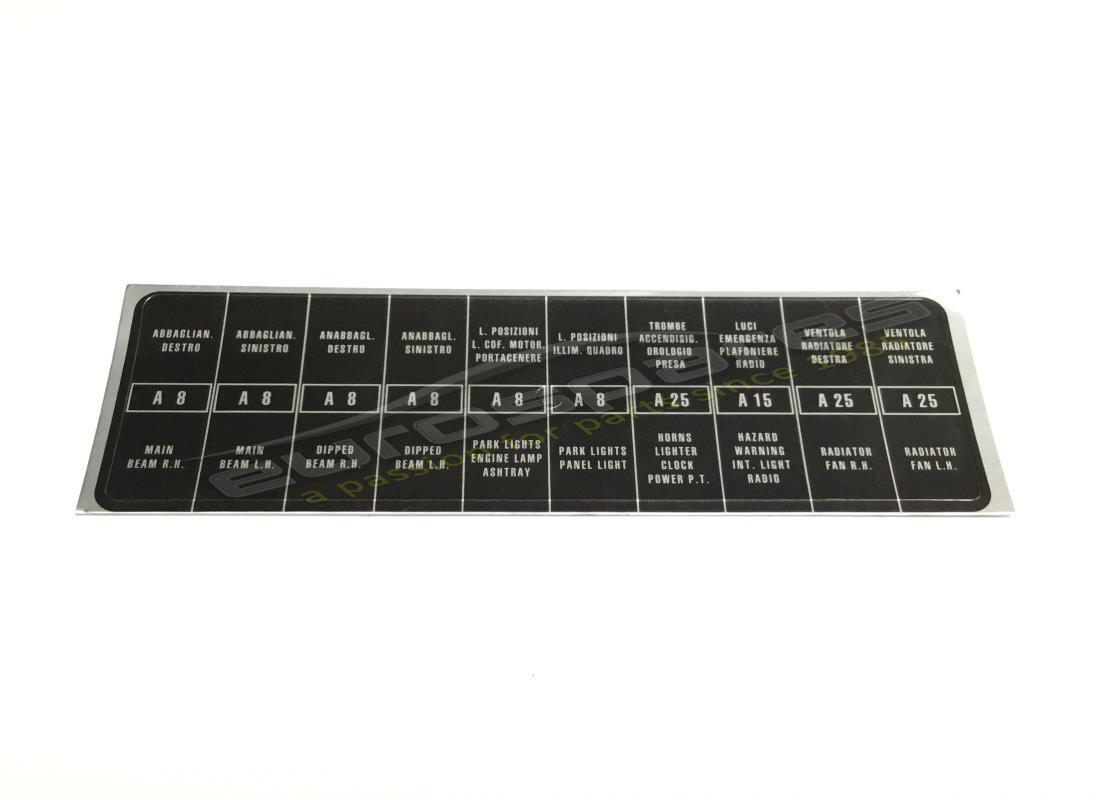 nouvel autocollant de boîte à fusibles ferrari. numéro de pièce fst006 (1)