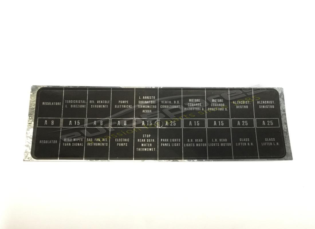 nouvel autocollant de boîte à fusibles ferrari. numéro de pièce fst011 (1)