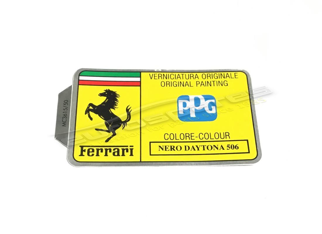 nouvelle étiquette de peinture ppg ferrari. numéro de pièce mc361550 (1)