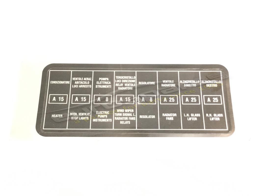 nouvel autocollant de boîte à fusibles ferrari. numéro de pièce fst013 (1)