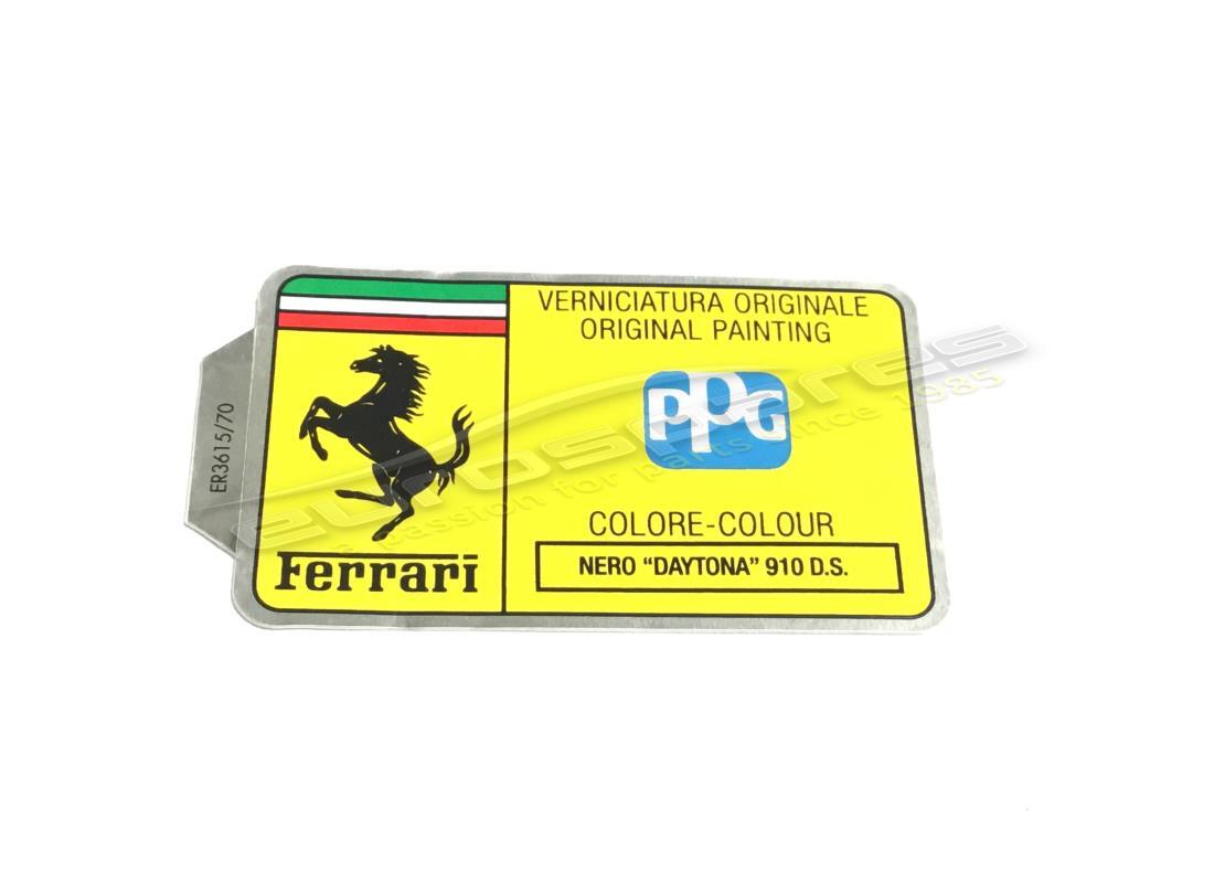 nouvel autocollant de code de peinture ferrari ppg. numéro de pièce er361570 (1)