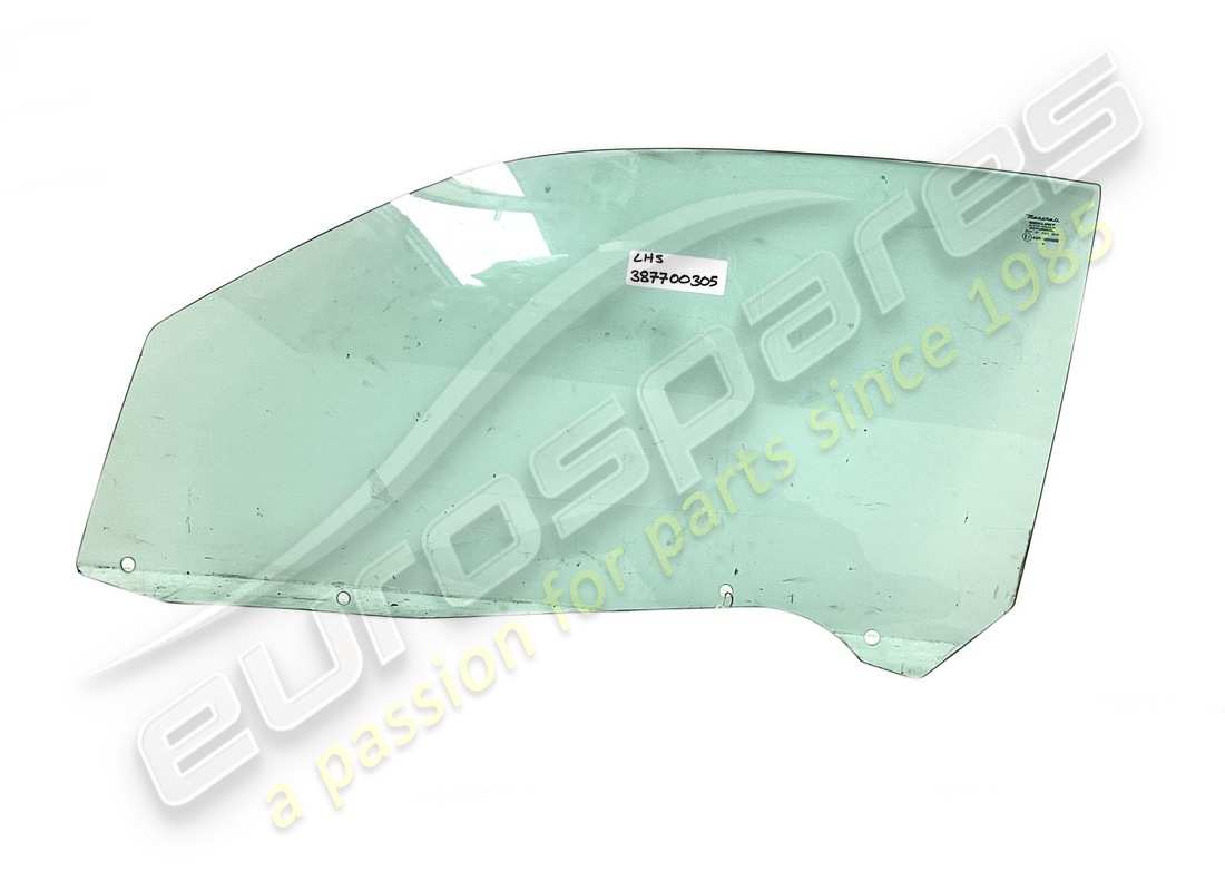 UTILISÉ Maserati VITRE DE PORTE GAUCHE M33 . NUMÉRO DE PIÈCE 387700305 (1)
