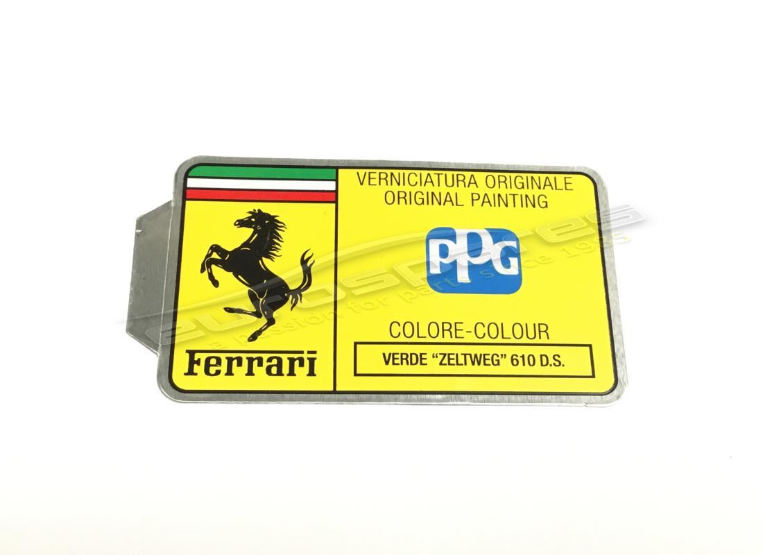 nouvelle étiquette de peinture ppg ferrari. numéro de pièce mc361552 (1)