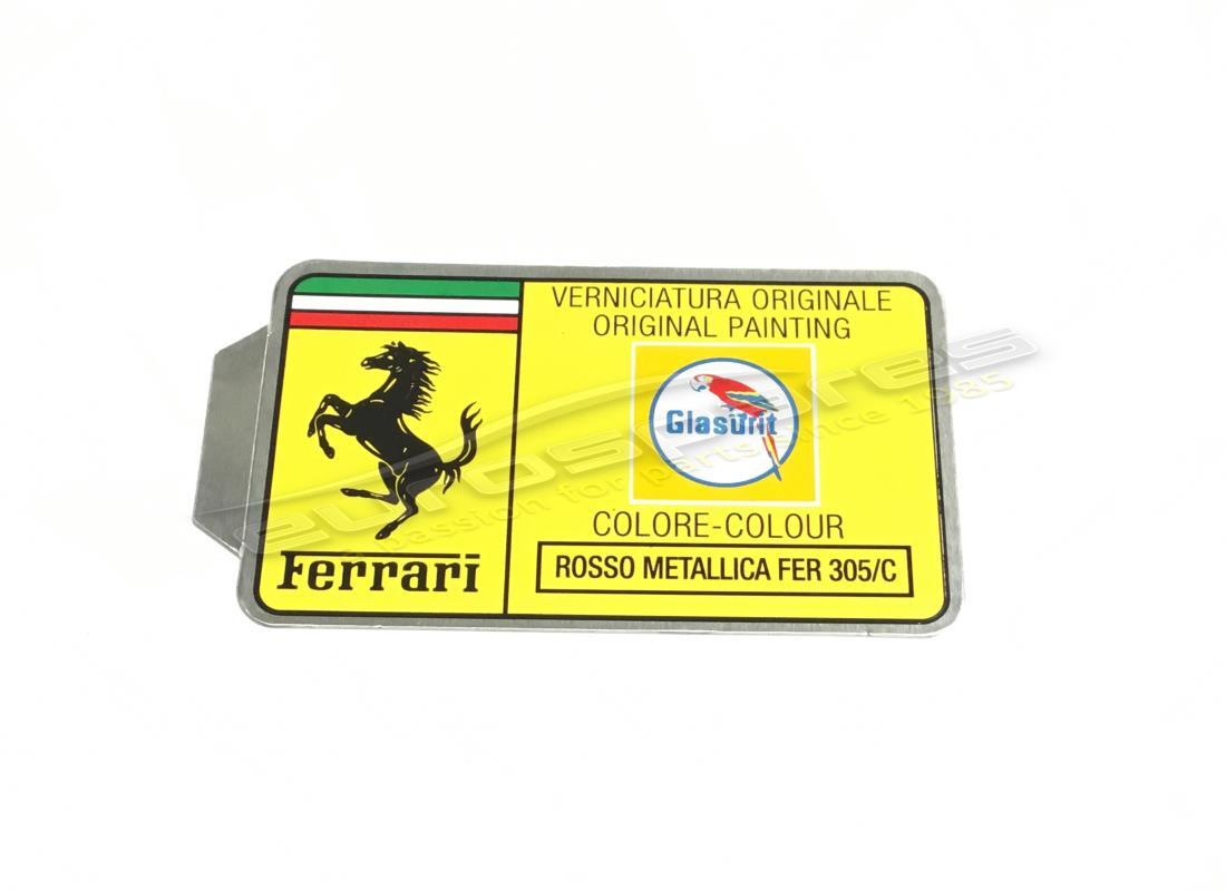 nouvelle étiquette de peinture glasurit ferrari. numéro de pièce mc36158 (1)