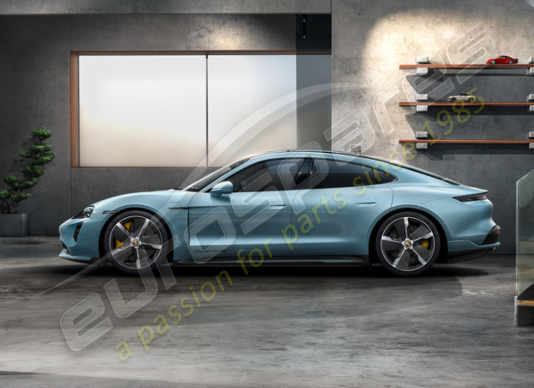 nouveau ensemble de roues et de pneu été au design exclusif de porsche 21 pouces avec aeroblades en carbone. numéro de pièce 9j1073660s (2)