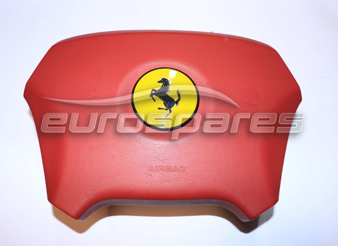 UTILISÉ Ferrari AIRBAG DRIVE EN CUIR ROUGE 3171 . NUMÉRO DE PIÈCE 65895701 (1)