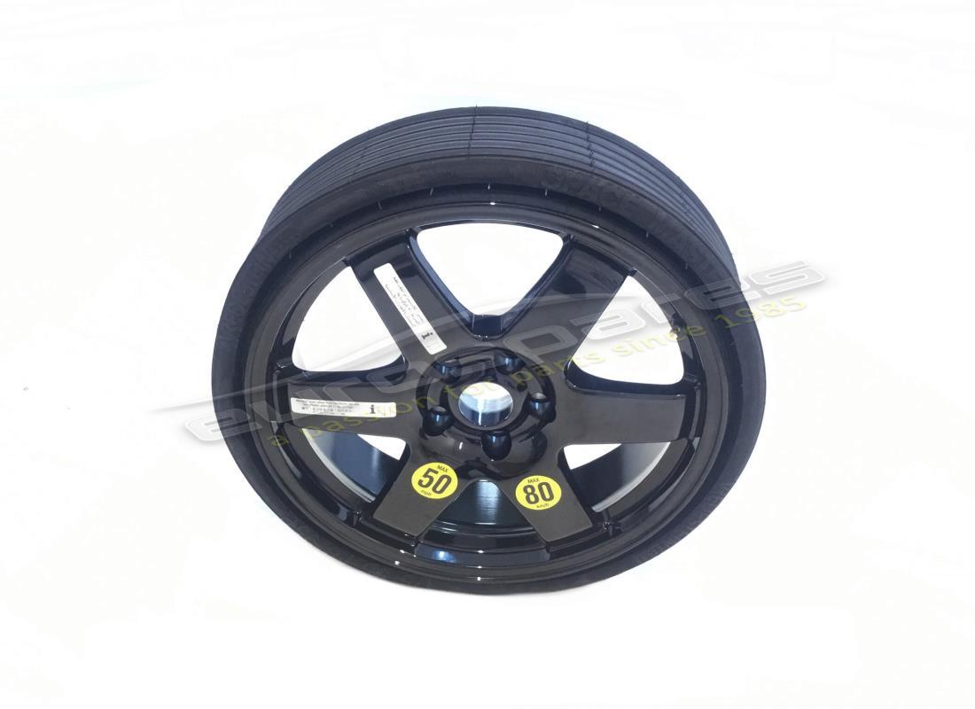 nouvelle roue de secours maserati, en alliage noir. numéro de pièce 670013624 (1)